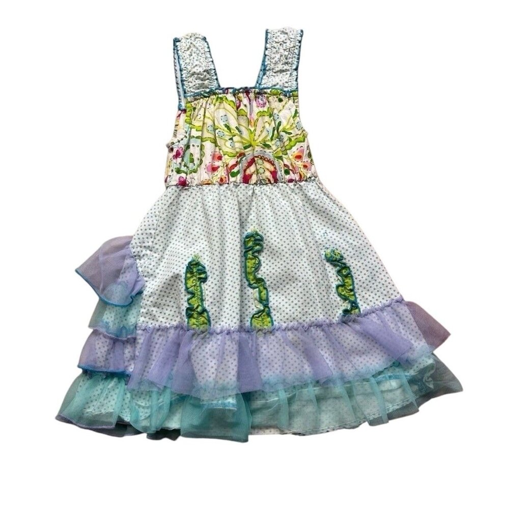 Mustard Pie Sleeveless Ruffle Dress Size 2T